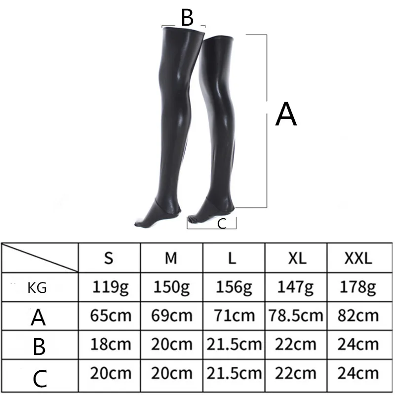 Women Socks Knee Stockings Women Sexy Latex Zipper Stockings Over Knee High