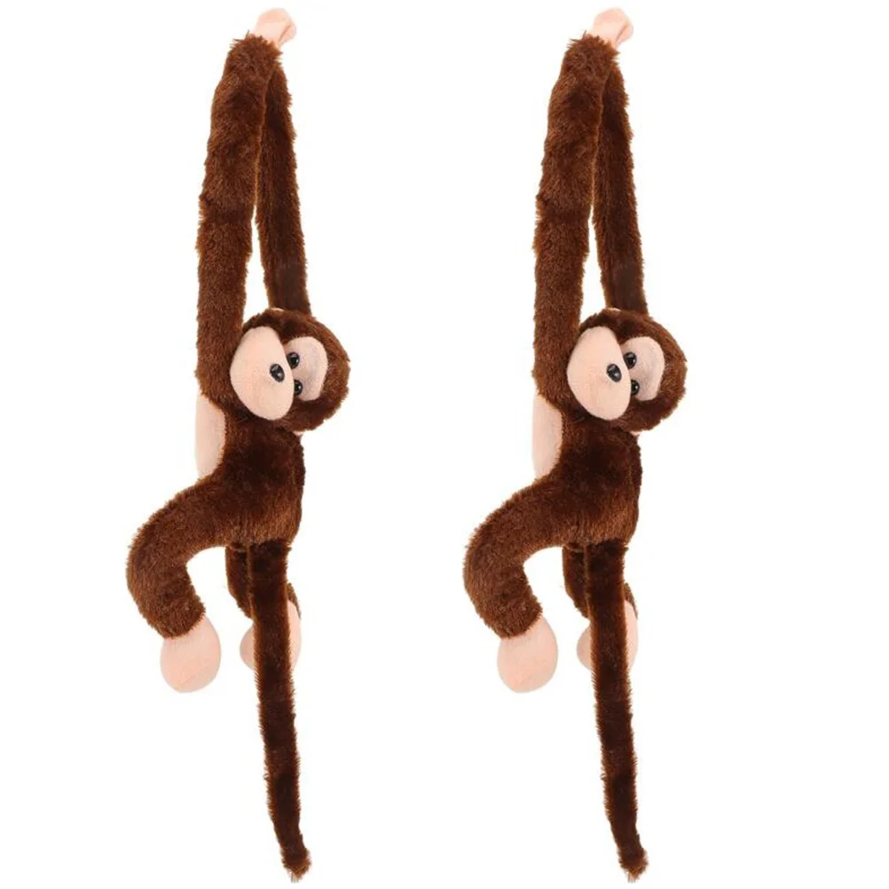 

70cm Long-Armed Monkey Shaped Plush Toy Long Arm Tail Soft Stuffed Hanging Doll Toy Curtain Pendant Birthday Gift For Kids