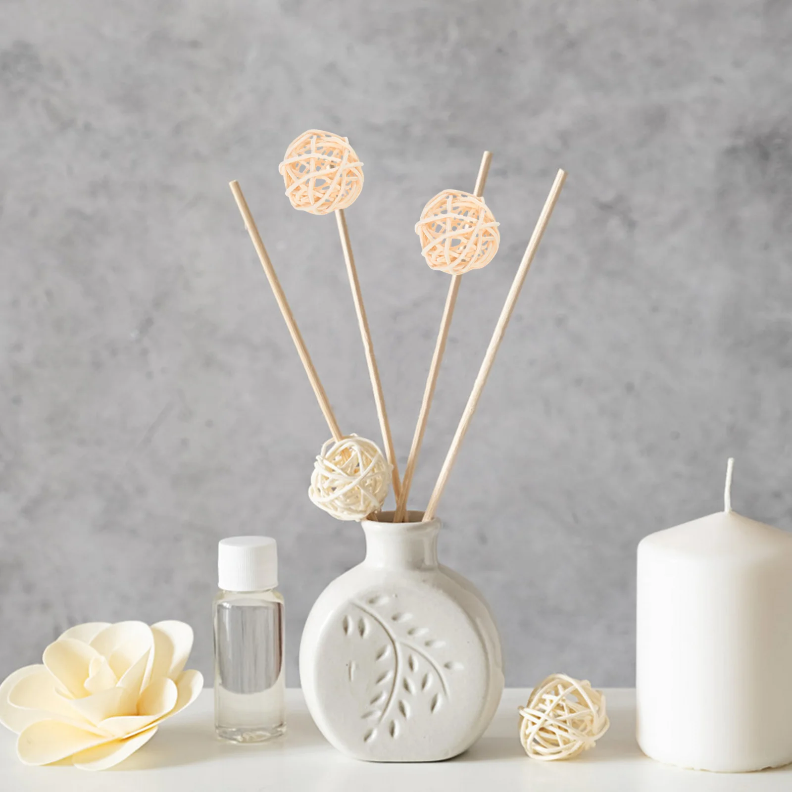 30pcs Aromatherapy Rattan Ball Home Decor Craft Project Wedding nament Bridal Shower Christmas Decoration Diffuser Sticks