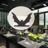 1PC black bat tissue holder, creative design, home and office decoration crafts, essential choice for holiday gifts 2