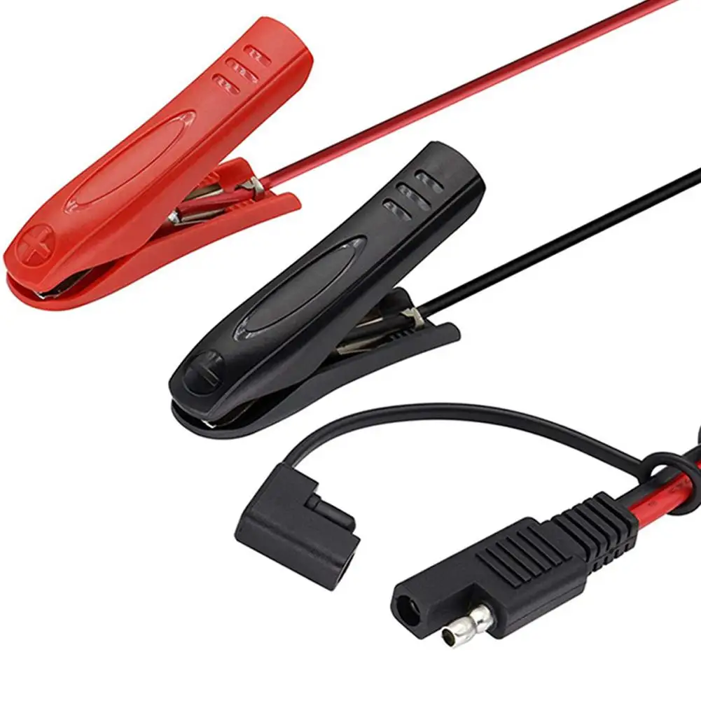 Solar Panel Connector Cable Solar High Power SAE Adapter Cable SAE To 85mm Clip Cable Power SAE Plug Crocodile Solar Clip