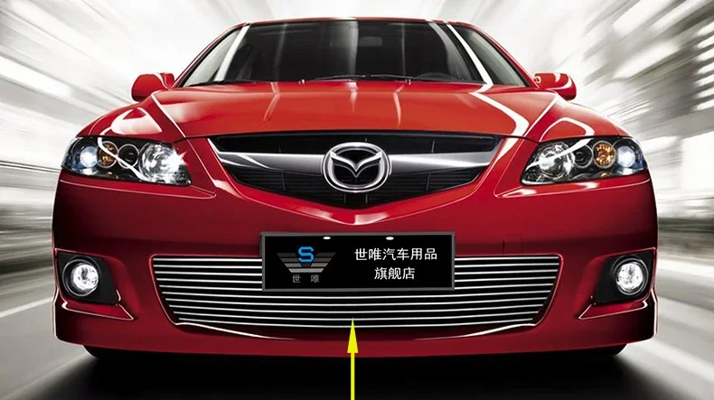 

For Mazda M6 2011 2012 2013 2014 Grill Grille Front Bottom Racing Cover High Quality New Aluminum Alloy