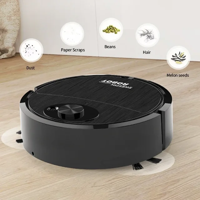 Robotic Vacuum Cleaner Intelligent Floor Sweeper Robot Sweeping Dragging Suction Integrated Robot Home Smart Cleaning Appliance 3