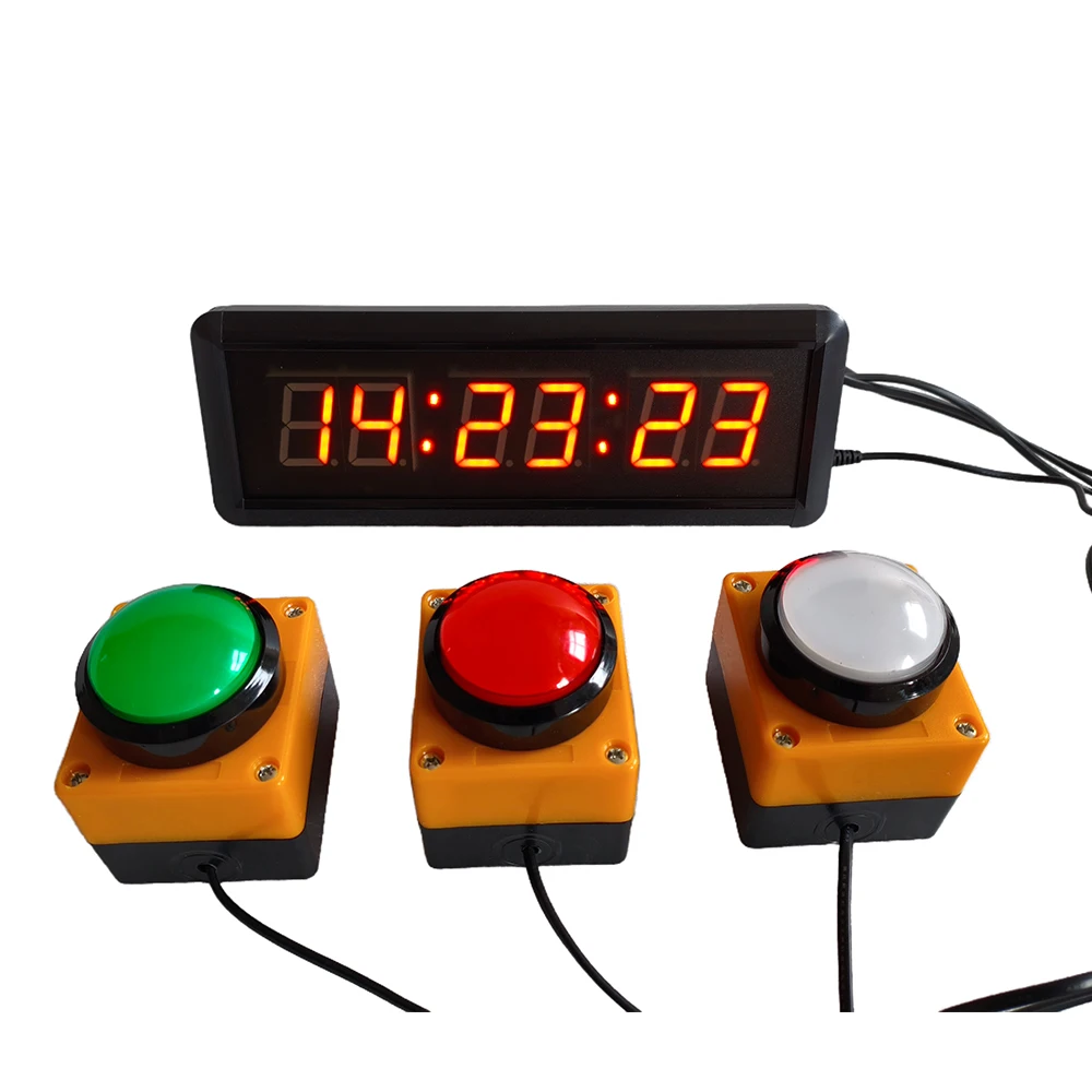 Multifunctional Button Control LED Timer Competition Training Stop Watch Counter Speech Timer Countdown Activity led countdown clock