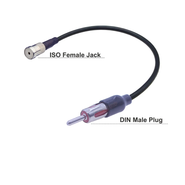 Adaptador de Antena para Coche - Conexión ISO a DIN de Alta Calidad