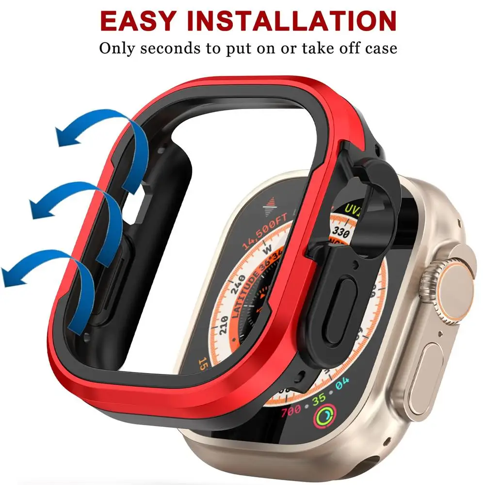  ġ ݼ ̽, Ʈ 49mm ׼, ȣ TPU , ȭ iwatch ø 8 7 6 se, 45mm, 41mm, 44mm, 40mm Ŀ