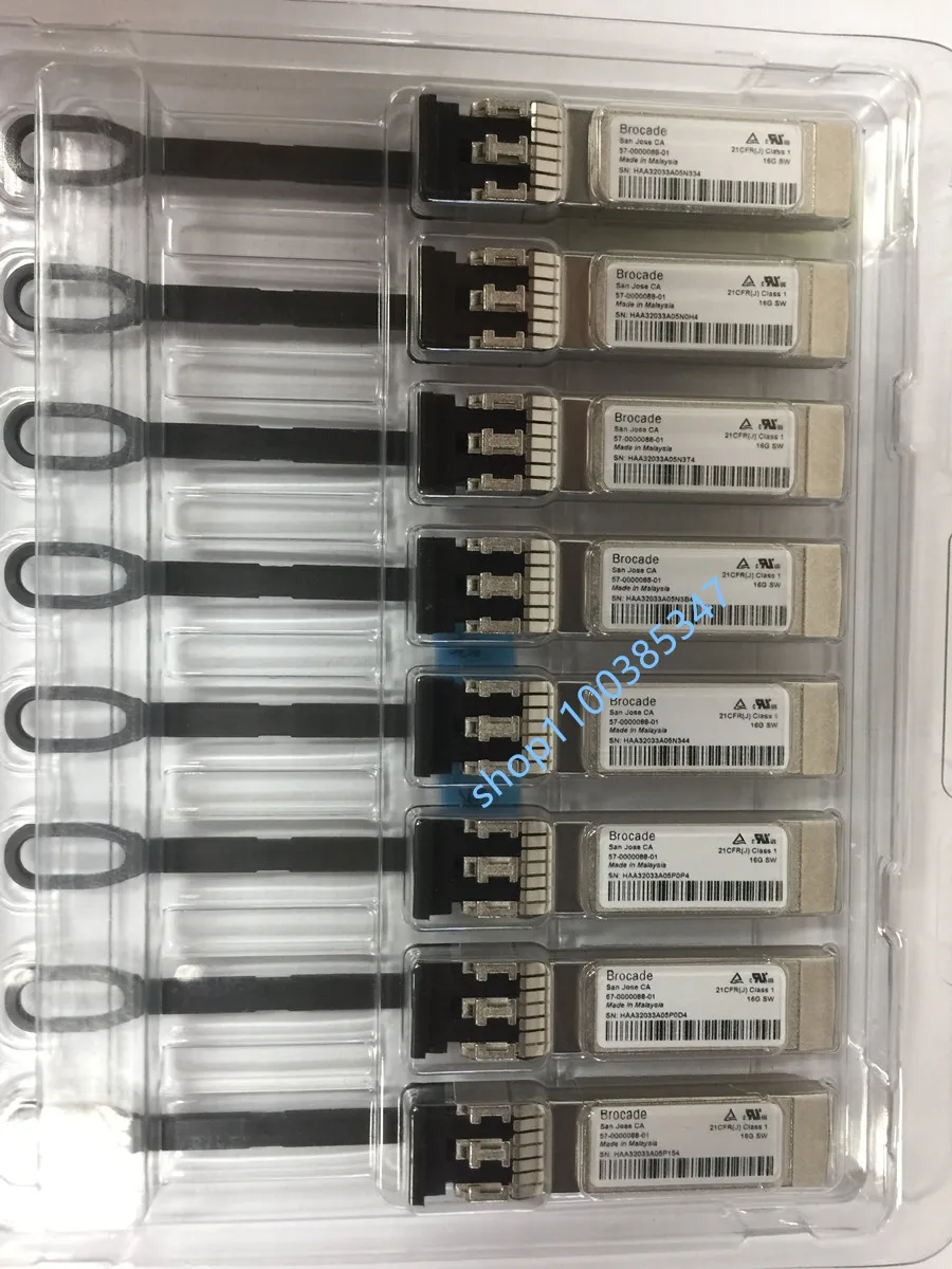 1PCS brocade sfp 16gb 57-0000088-01 16G SW 850NM SFP+ Used in 6520,6510,6505 Switch port Module 16g Sfp+ Optical Fiber Converter