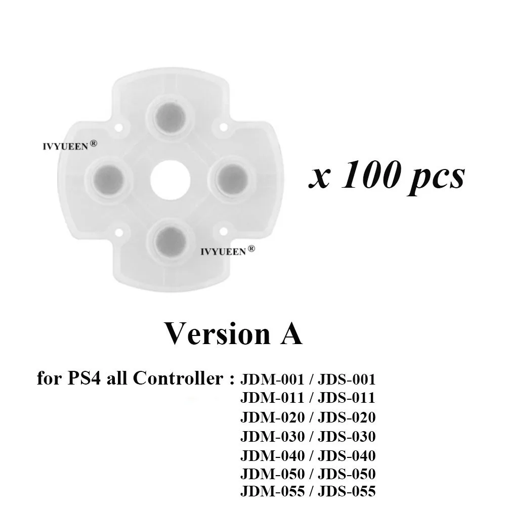 100 PCS Conductive Rubber Adhesive Pads for PlayStation Controllers