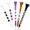 Golf Tees Wood 3 1/4 2 3/4 Inch Bamboo Tee Value 50 Pcs,Durable Colored Wooden Tee 70mm 83mm Used for Practice Mat Driving Range 1