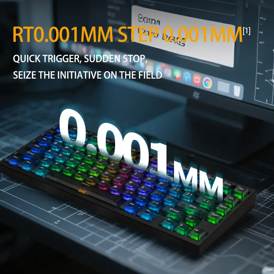 IROK MG75 PRO MAX 8K 磁気スイッチゲーミングキーボード 0.005mm RT