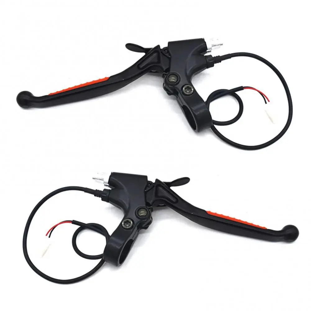 1 Pair Electric Bicycle Brake Levers Aluminum Alloy Mountain Bike Brake Handles Electric Bicycle Scooter Accessories
