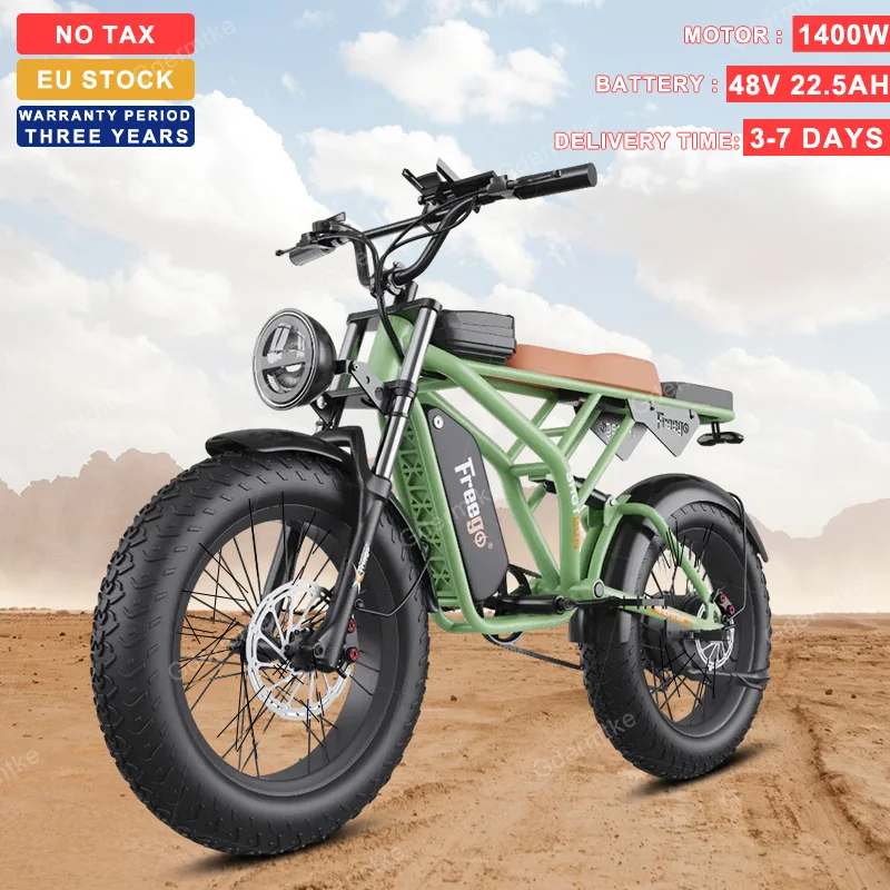 E Bike Range 100Km Adulto 20*4.0 Pollici Fat Tire Bici Elettrica 1400W Motore 48 V22.5 Ah Batteria Moto Elettrica Bicicletta Elettrica