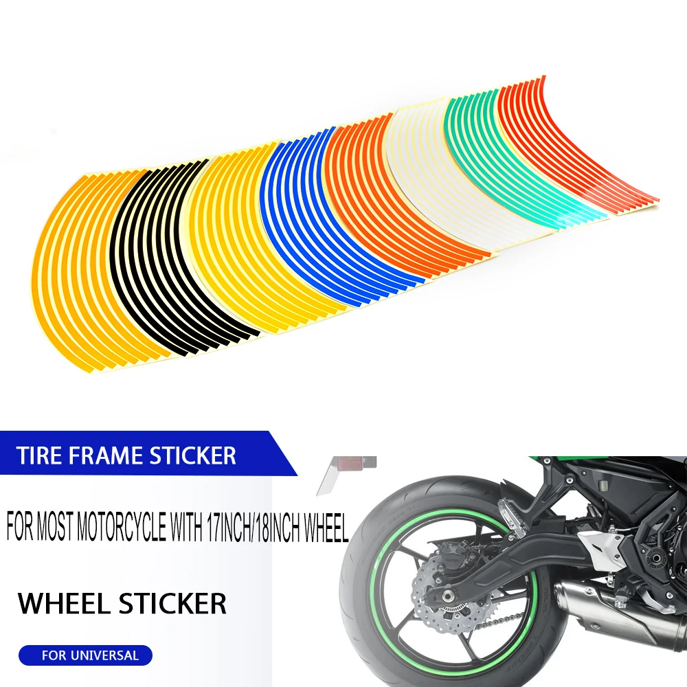 Motorcycle Wheel Tire Rim Stickers 17 / 18 inch For KAWASAKI ZG1000