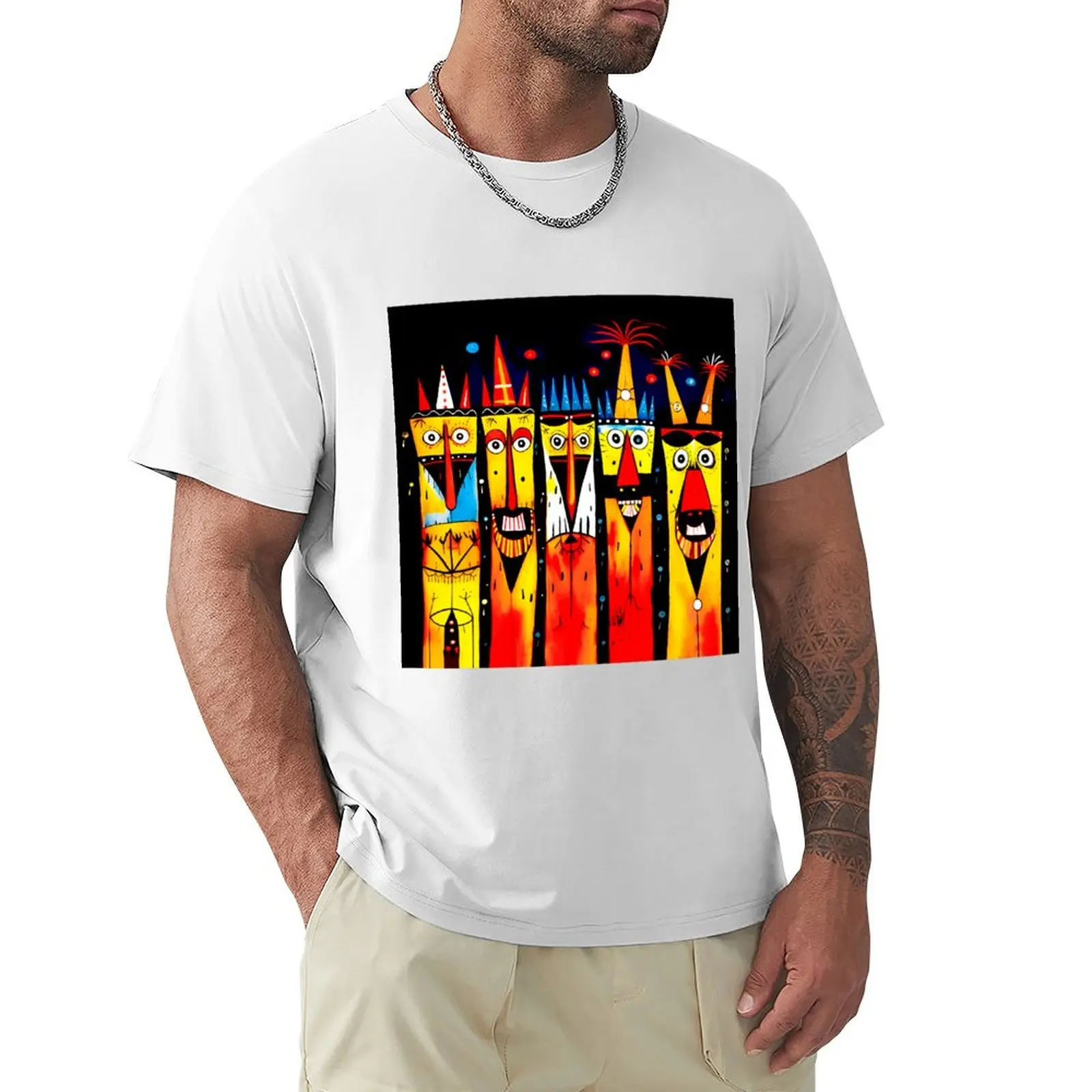 

Whimsical Dogs # 3” T-shirt for a boy customizeds korean fashion vintage clothes Men's clothing