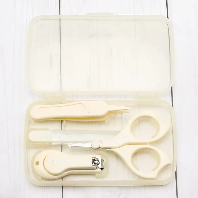 Nail Clippers Baby Nail Care Kit Four-piece Safety Clip-on Child Clipper Set