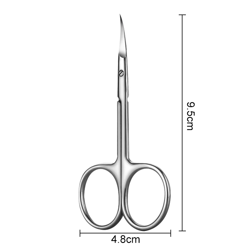Cuticle Scissors 1Pcs Russian Style Sharp Precision Curved Tip Nail Dead Skin and Hangnail Scissors Professional Cuticle Trimmer