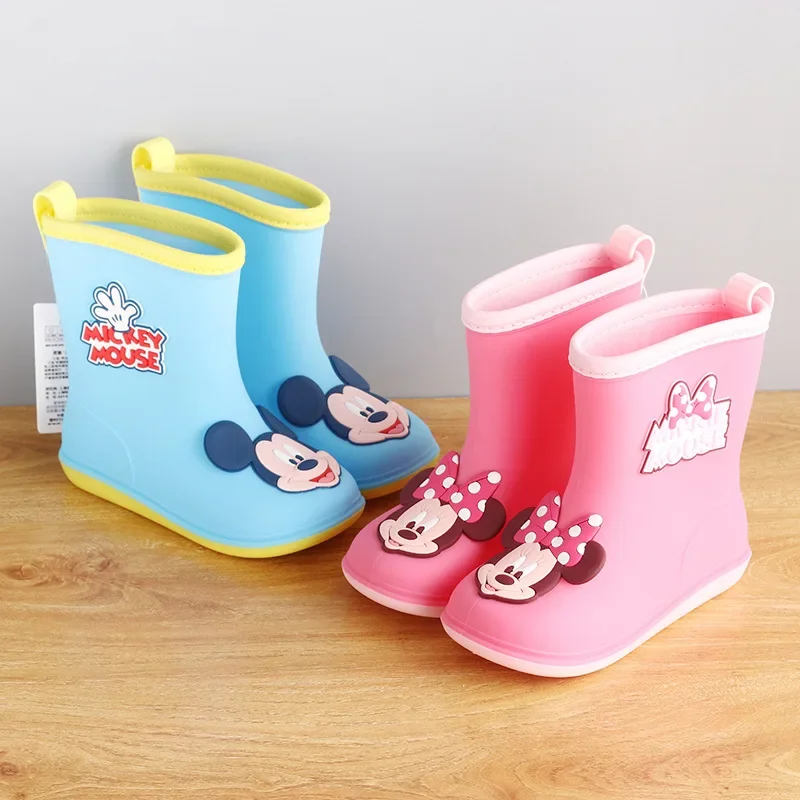 Four Seasons Disney cartoon Mickey mouse Rain Boots Children's