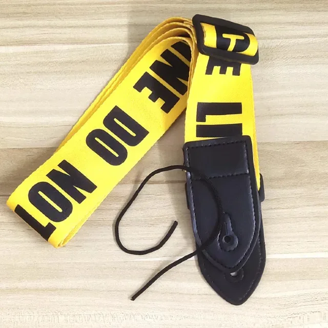 Artistic Print Adjustable Leather Guitar Strap