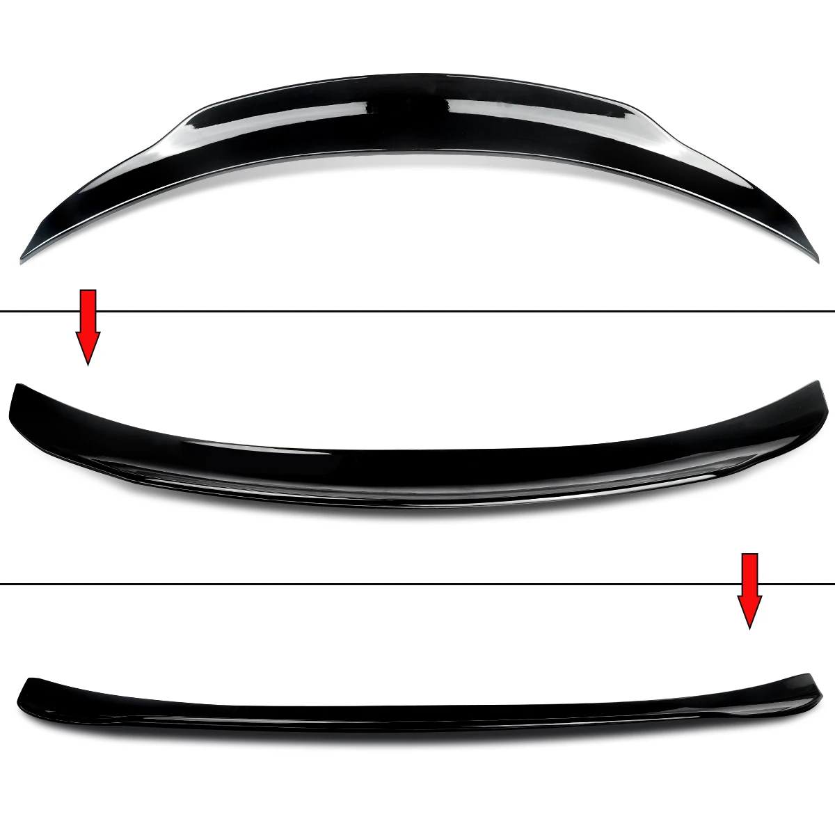 Duckbill PSM Style Trunk Spoiler Wing Lip For Mercedes Benz W205 C200 C250 C300 C43 AMG Sedan 2015-2021 Rear Tail Wing Magickit