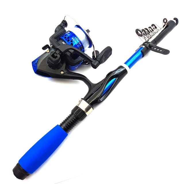 Telescopic Fishing Rod and Mini Spinning Reel Fishing Rod Kits