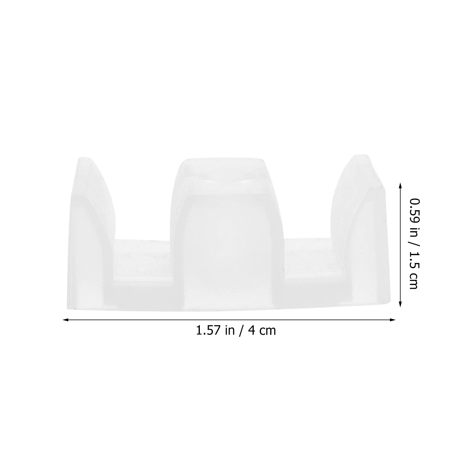 10 Pcs Mat Shower Blocks Door Guides for Sliding Doors Bottom Accessories Glass Bumpers Plastic Track 2