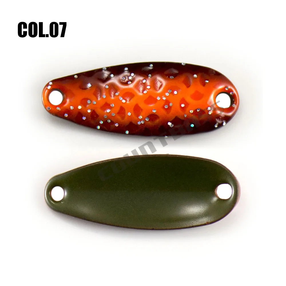 COUNTBABSS Brass Casting Spoon With Single Hook 3.5g 1/8oz Salmon Trout  Pike Bass Fishing Lures, Crappie Fish Bait - AliExpress