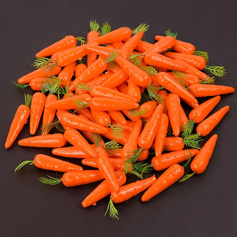 Easter Simulation Carrots 10/20/50Pcs Artificial Mini Foam