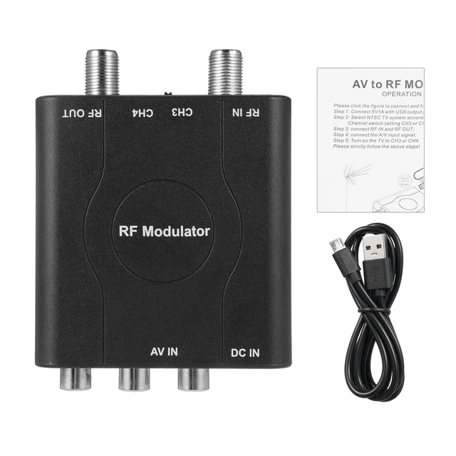 Rf Modulator Convertidor Rf A Rca Steren Modulador Convertidor De
