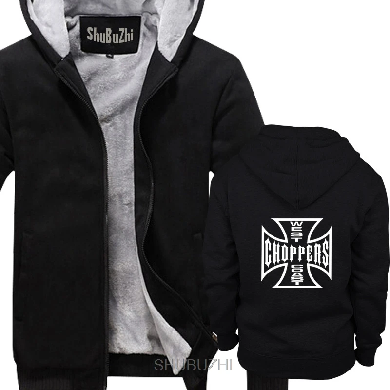 New Fashion men thick hoodies Hot Sale West Coast Choppers Screen Printing male hoody High Quality For Man Better hoodie 2