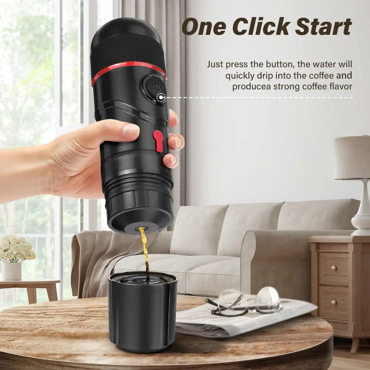 Augienb Portable Coffee Machine For Car 