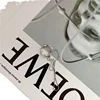 Goth Gold Silver Color Letter C Earcuff Tassel Chain Ear Cuff Fake Piercing Faux Earrings for Women Korean Fashion Clips Jewelry 6