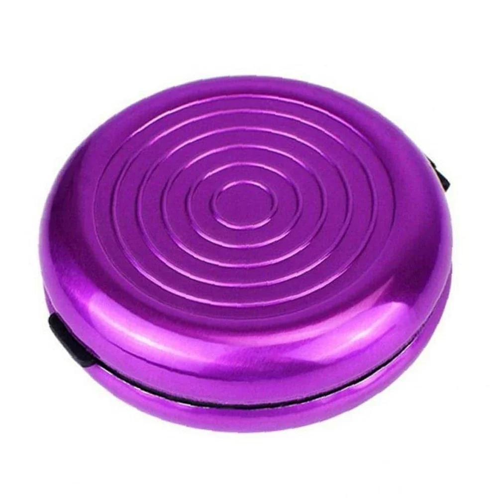 Round Euro Coin Dispenser Storage Coins Purse Wallet Holders Storage Box Aluminum Alloy Plastic Usd Coins Purse Wallet Holders 5