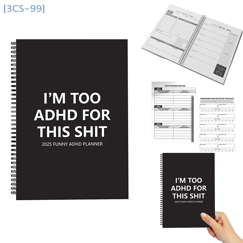 ADHD planner For neurodivergent adults Personalized family monthly calendar planner