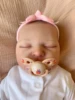 50CM Newborn Baby Size Reborn Baby Close Eye Laura Lifelike Soft Touch Cuddly 3D Skin