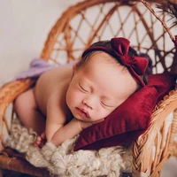 Newborn  Photography Props Baby Girl Headband Newborn Pillow Cushion Photography Accessories 3