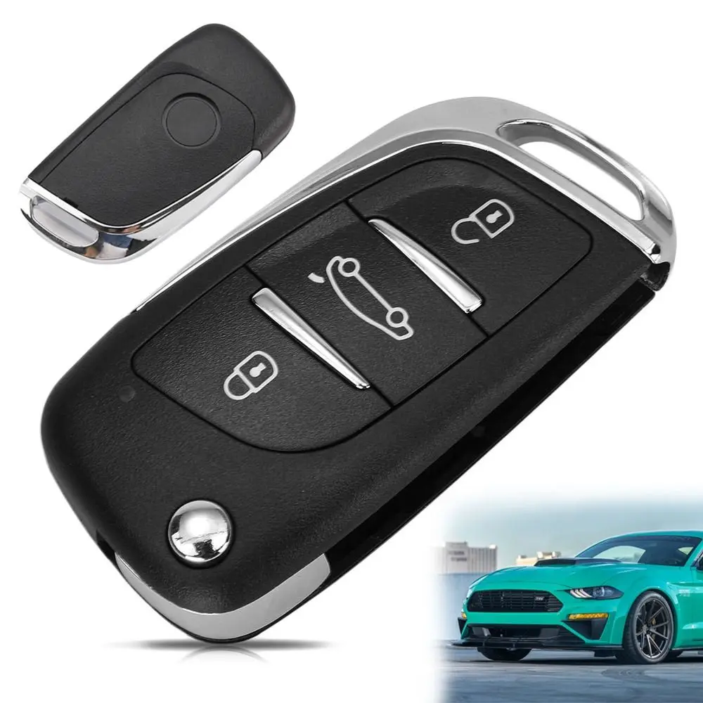 

Складной ключ, 2/3 кнопок, аксессуары, портативный корпус автомобильного ключа из АБС-пластика, сменный дистанционный ключ с защитой от падения для VW/Toyota/Mazda