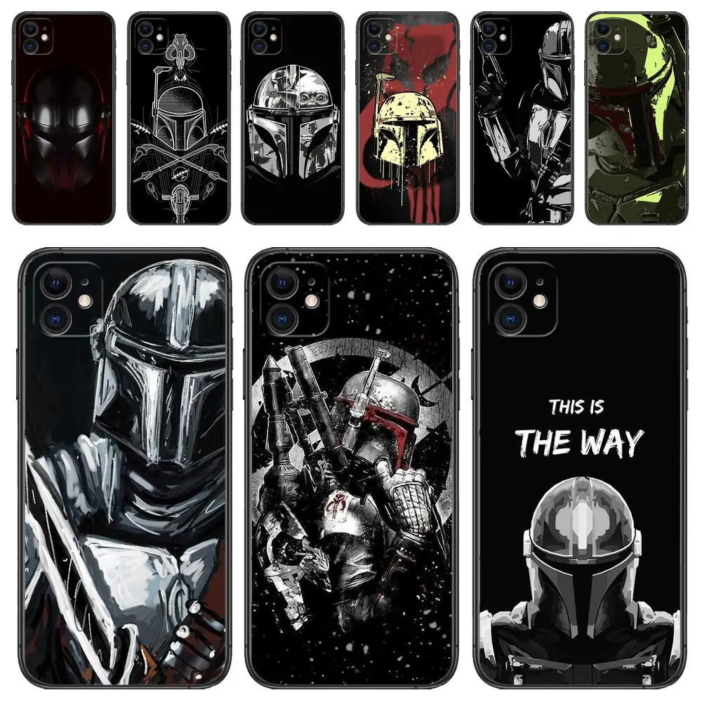 

Star Wars The Mandalorian Phone Case For Apple IPhone 13 12 11 14 15 Pro Max Mini SE XR X XS Max 6S 8 7 plus TPU Silicone Cover