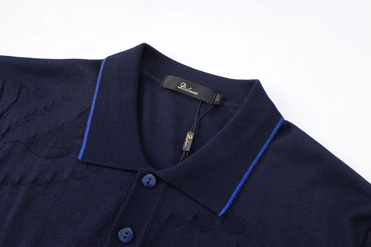 OECHSLI T-shirt Silk 2025 New Men's short Sleeve Breathable geometry pattern and Solid color Suitable for gentleman M-5XL 5