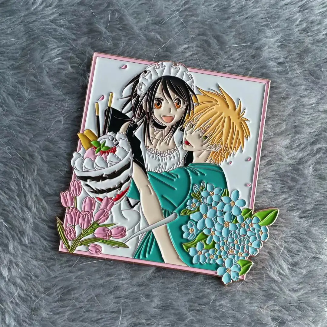 

Anime Maid Sama! Ayuzawa Misaki Usui Takumi Cosplay Metal Badge Brooch Pin Collection Toys Gift