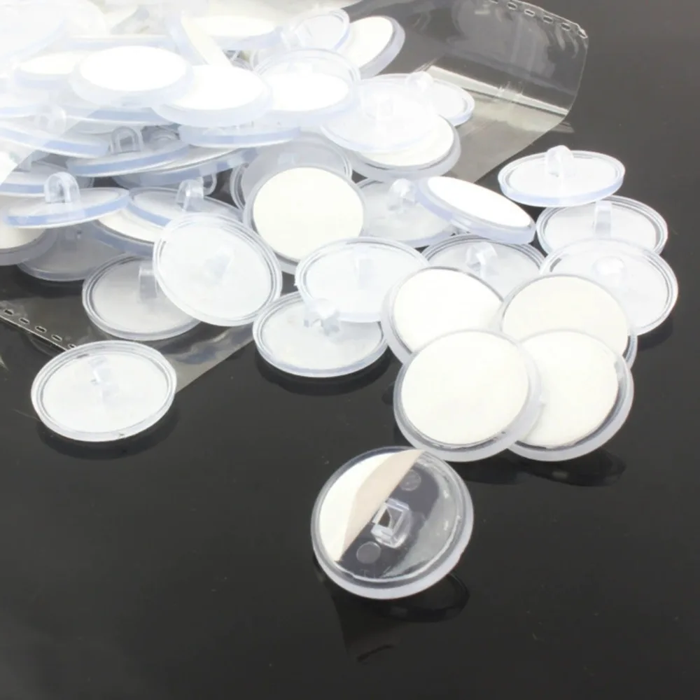 1Pack Plastic Round Disk Base Poster Hang Accessories Strong Adhesive Tape Sticker POP Display Sign Retail Promotion