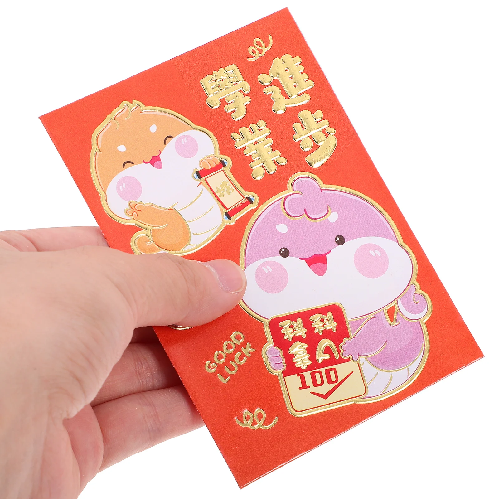 60 Pcs Cartoon Snake Red Envelopes Chinese New Year Lucky Money Packets Paper Envelopes