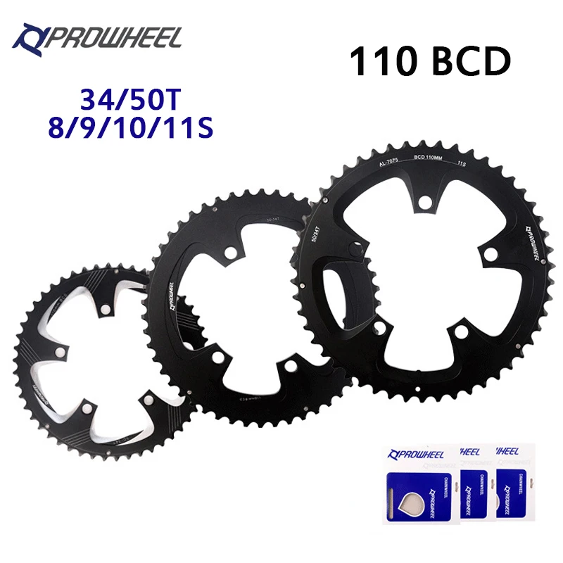 PROWHEEL-Plateau110BCD34T50Tpourvéloderoute,9/10/11vitesses,doublevitesse,110BCD-AliExpress