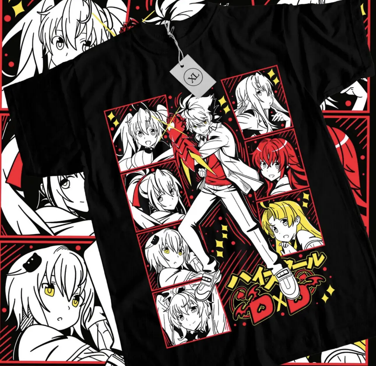 Верхняя школа DxD Rias Gremory футболка Akeno Himejima,Issei, девочка, рубашка всех размеров