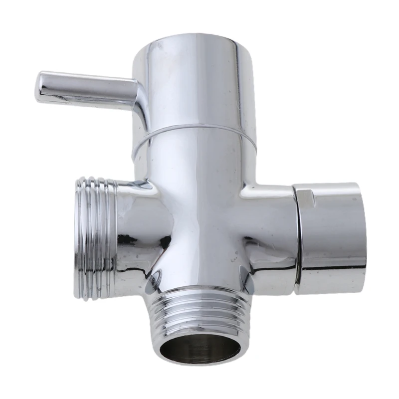 1/4 3 Way Faucet Adapter Diverter Valve Counter Top for Handheld Shower Head Bath Tap Faucet Switch Outlet