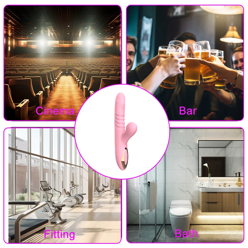 Vibrator For Women Licking sucking Clitoris Stimulator G-Spot Massager Stretching Swinging Dildo Female_voghion.com