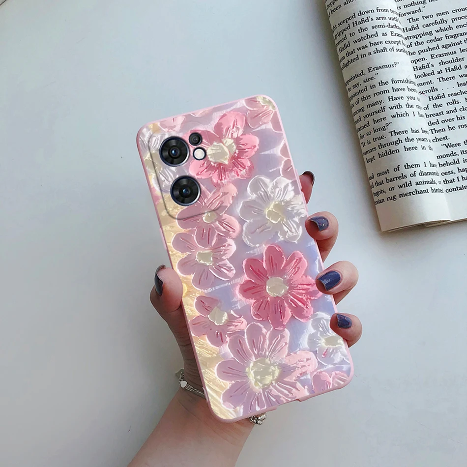 Cute Cartoon Flower Silicone Shockproof Phone Case Cover