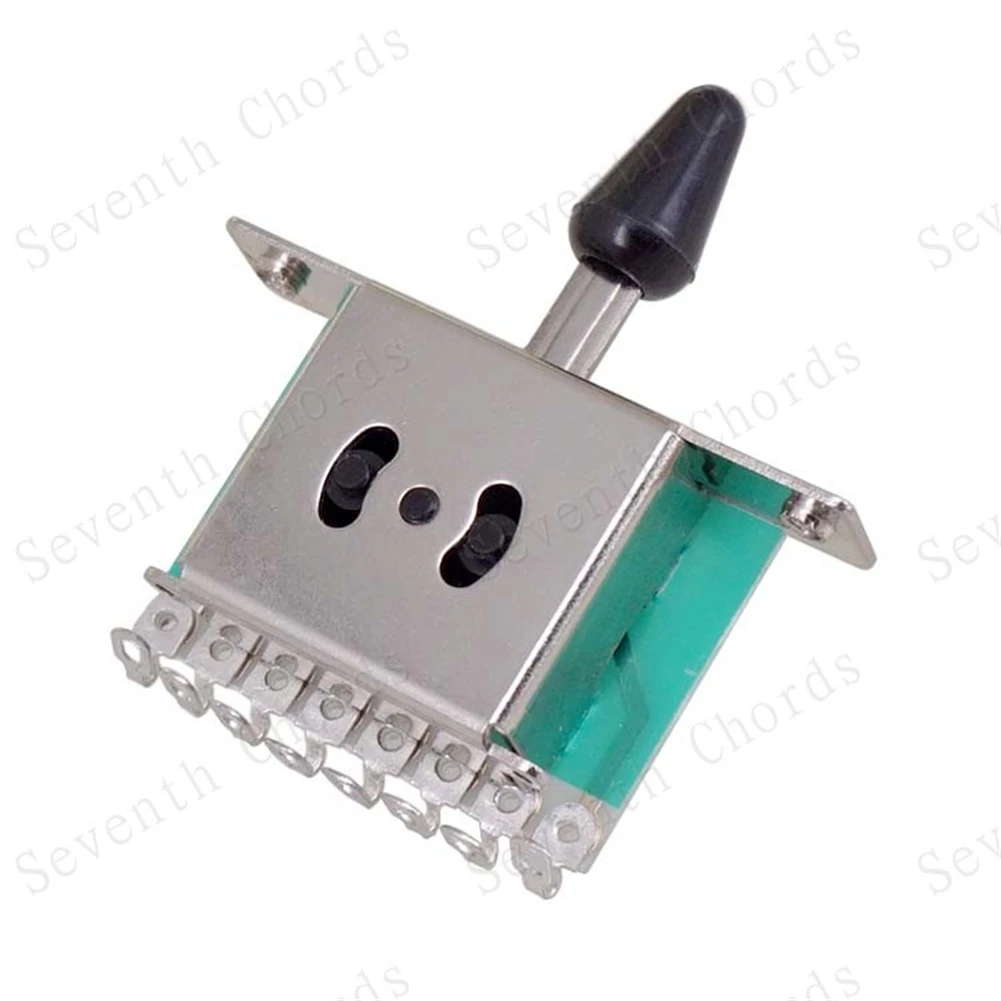 5 Way Shift Switch Guitar Switch Black/White/Beige Color Pickup Selector Toggle With Knob For Tele For Strat Guitar