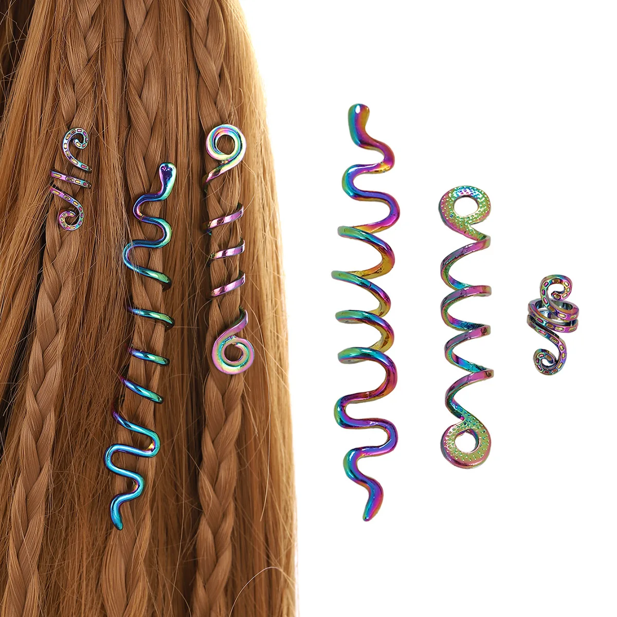 Retro ethnischen Stil rotierende Spirale Haarnadel scheibe irische Haarschmuck