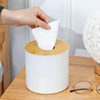 Bamboo Tissue Box Creative Simplicity Living Room Household Paper Box Napkin Box Remote Control Storage Box Roll Paper Boxes 3