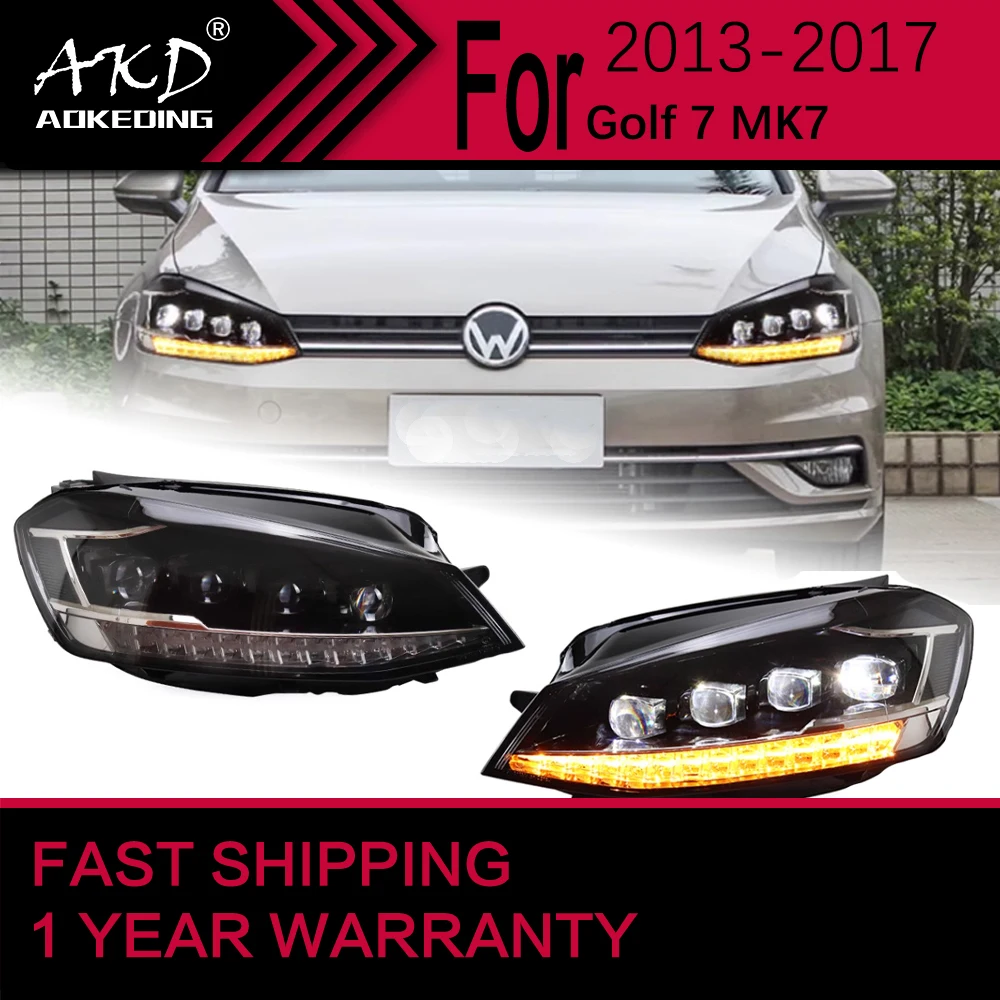 

Car Lights for VW Golf7 Golf 7 MK7 Headlight 2013-2017 MK7 Head Lamp Drl Projector Lens Automotive Accessories